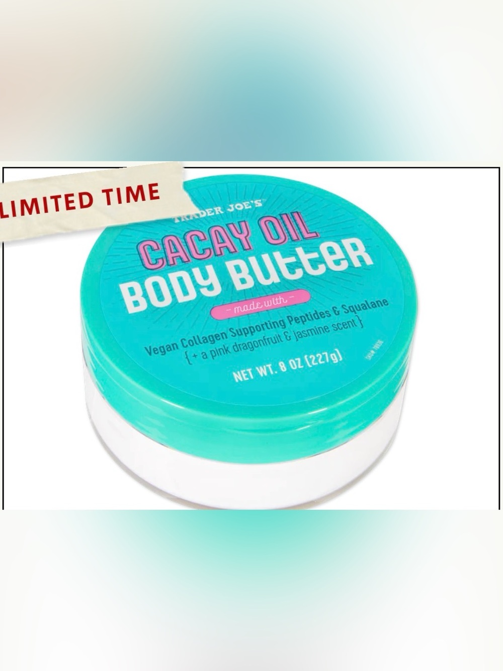 NEW Trader Joes’s Cacay Oil Body Butter